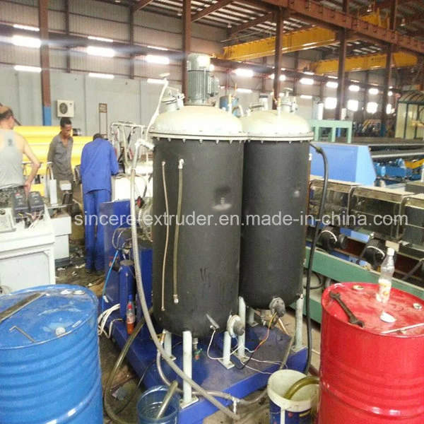 Oil Pipeline Pre-Insulated Pipe Extrusion Line HDPE Jacket Pipe Making Machine