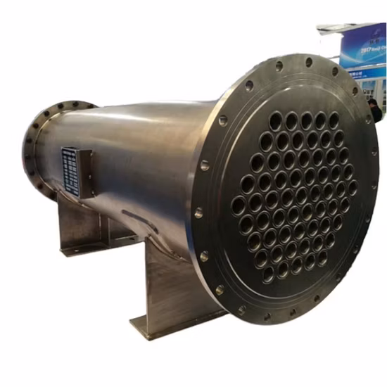 Aço carbono, aço inoxidável (SS304L, 316, 2205), titânio, níquel condensado de alta pressão químico U Shell e trocador de calor de feixe de tubos